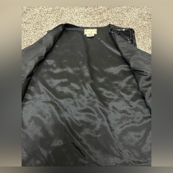 Spenser Jeremy black beaded silk vest Size Medium - Picture 5 of 8